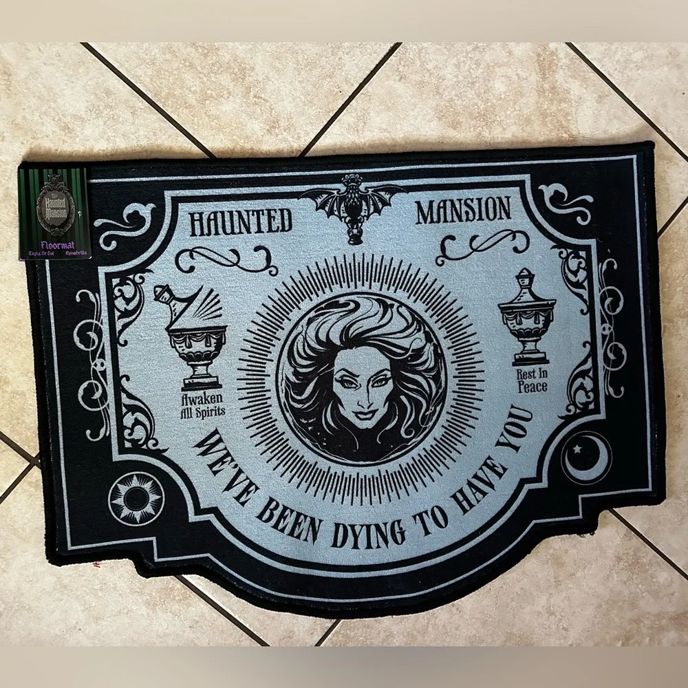 Disney The Haunted Mansion Madame Leota We've Been Dying to Have You Doormat New